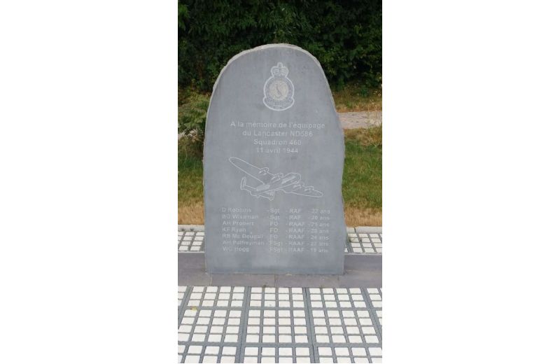Lancaster memorial stele ND586