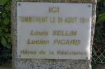 Louis Sellin and Lucien Picard stele