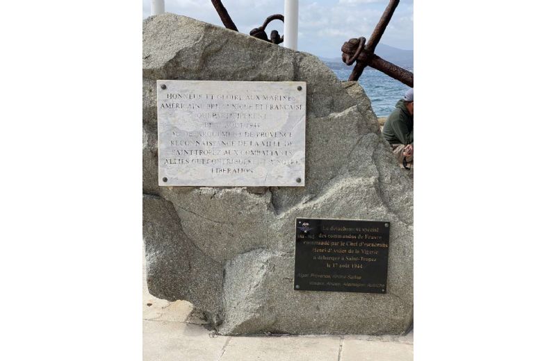 Plaques commemorating the Provence landings