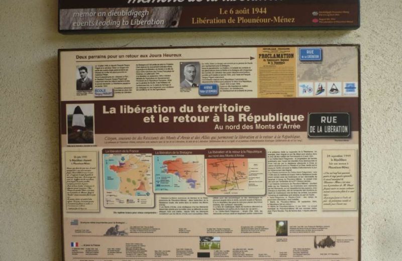 Liberation memorial plaque