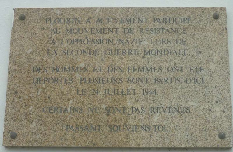 Resistance Movement plaque